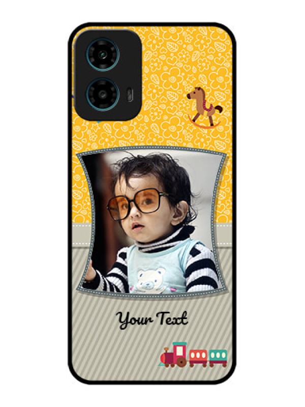Custom Motorola G34 5G Custom Glass Phone Case - Baby Picture Upload Design