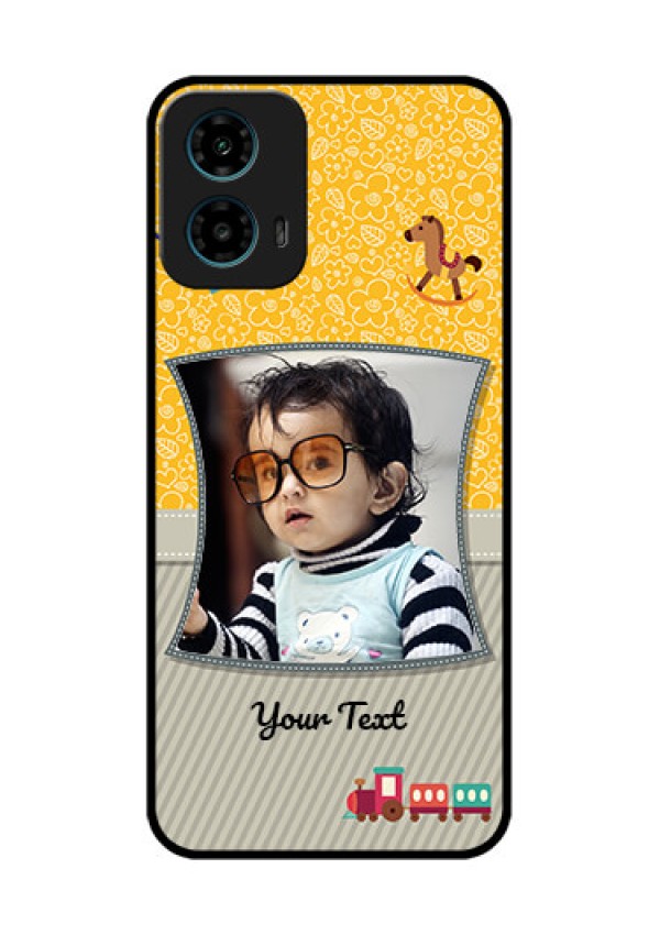 Motorola G34 5G Custom Glass Phone Case - Baby Picture Upload Design