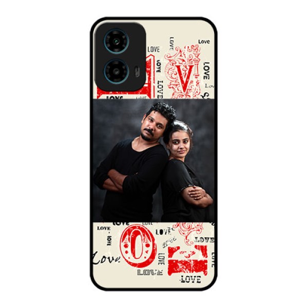 Motorola G34 5G Custom Glass Phone Case - Trendy Love Design Case Motorola G34 5G Custom Glass Phone Case - Trendy Love Design Case