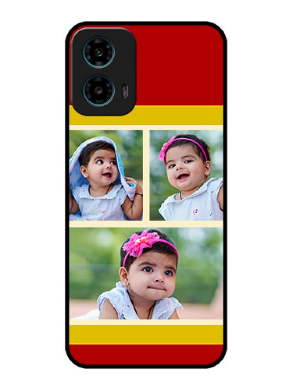 Custom Motorola G34 5G Custom Glass Phone Case - Multiple Pic Upload Design