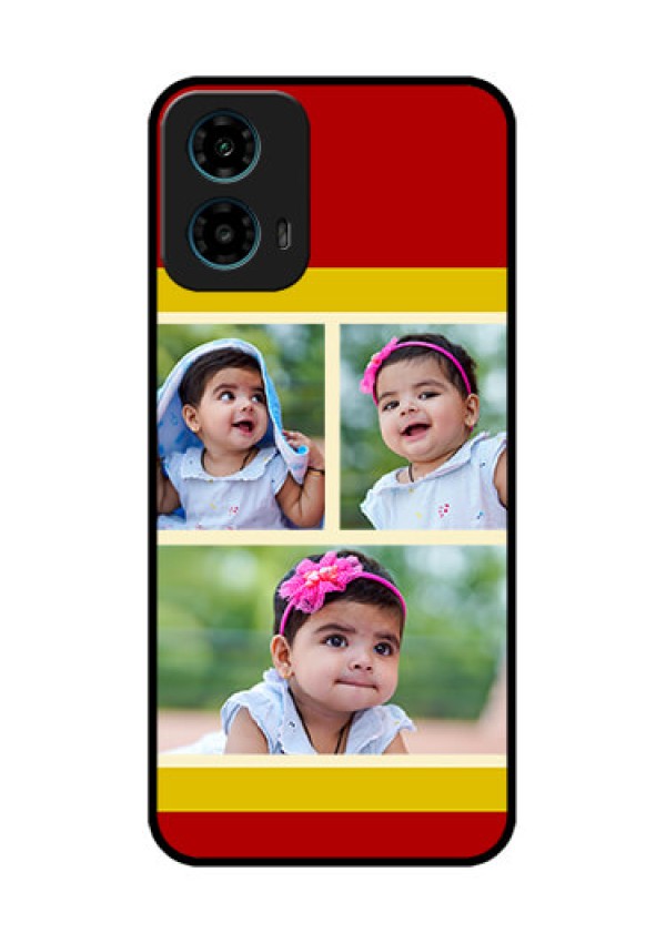 Motorola G34 5G Custom Glass Phone Case - Multiple Pic Upload Design