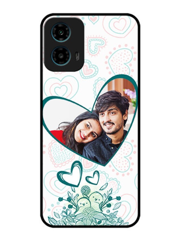 Custom Motorola G34 5G Custom Glass Phone Case - Premium Couple Design