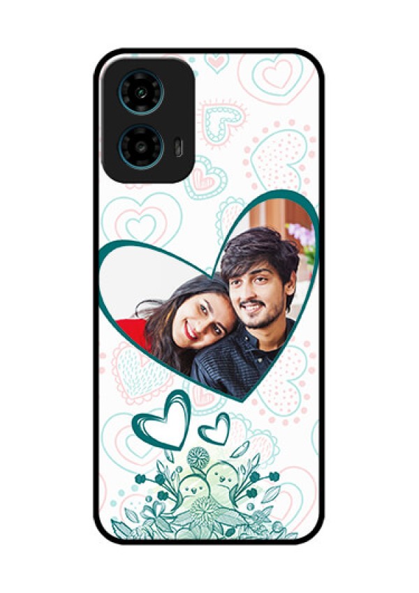 Motorola G34 5G Custom Glass Phone Case - Premium Couple Design