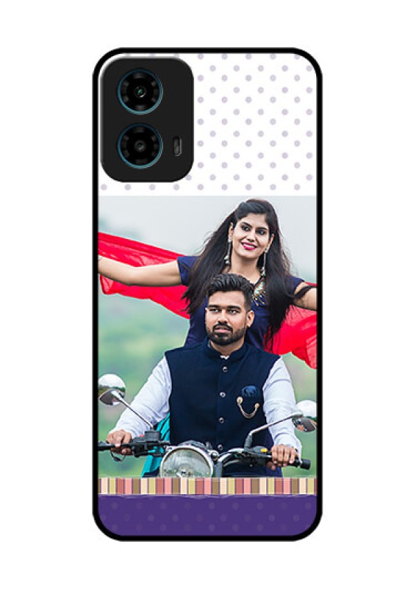 Motorola G34 5G Custom Glass Phone Case - Cute Family Design