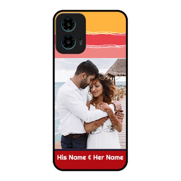 Motorola G34 5G Custom Glass Phone Case - Colorful Case Design