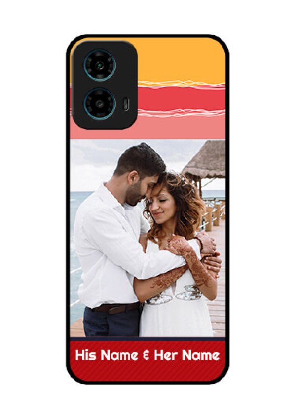 Motorola G34 5G Custom Glass Phone Case - Colorful Case Design