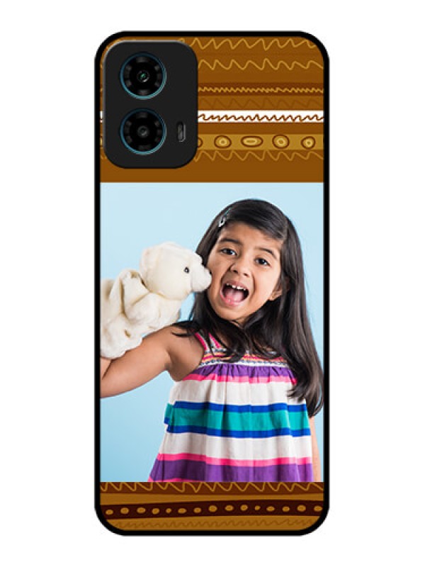 Custom Motorola G34 5G Custom Glass Phone Case - Friends Picture Upload Design