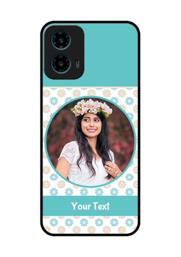 Motorola G34 5G Custom Glass Phone Case - Beautiful Flowers Design