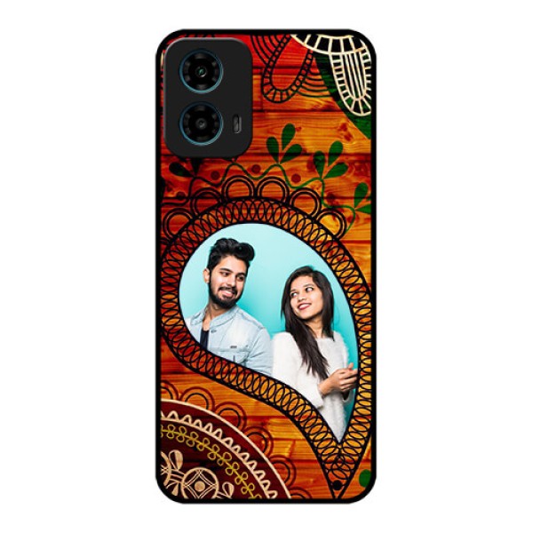 Motorola G34 5G Custom Glass Phone Case - Abstract Colorful Design