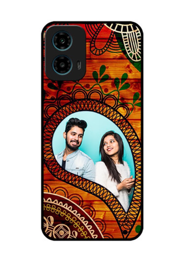 Motorola G34 5G Custom Glass Phone Case - Abstract Colorful Design