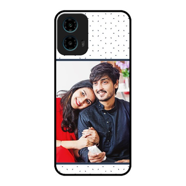 Motorola G34 5G Custom Glass Phone Case - Premium Dot Design