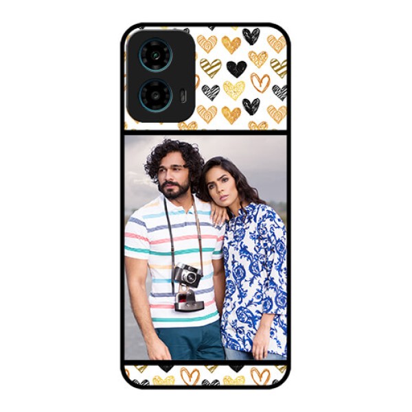 Motorola G34 5G Custom Glass Phone Case - Love Symbol Design