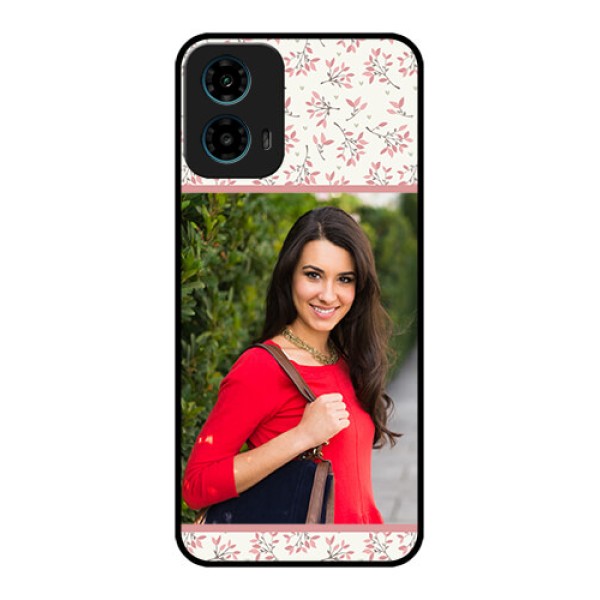 Motorola G34 5G Custom Glass Phone Case - Stunning Floral Design
