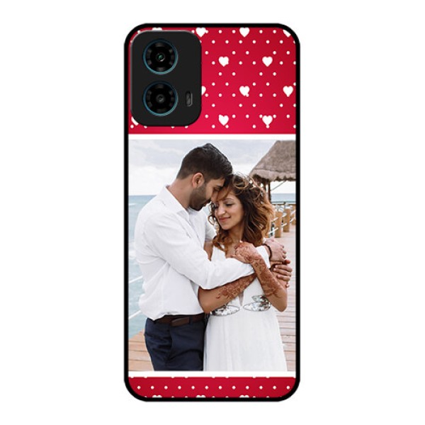 Motorola G34 5G Custom Glass Phone Case - Hearts Mobile Case Design Motorola G34 5G Custom Glass Phone Case - Hearts Mobile Case Design