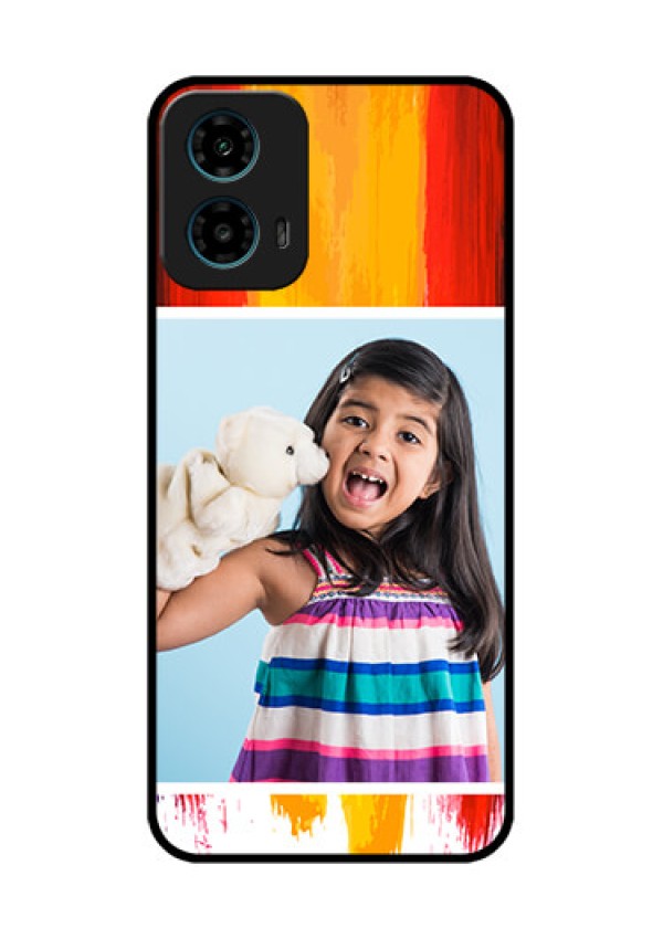 Motorola G34 5G Custom Glass Phone Case - Multi Color Design