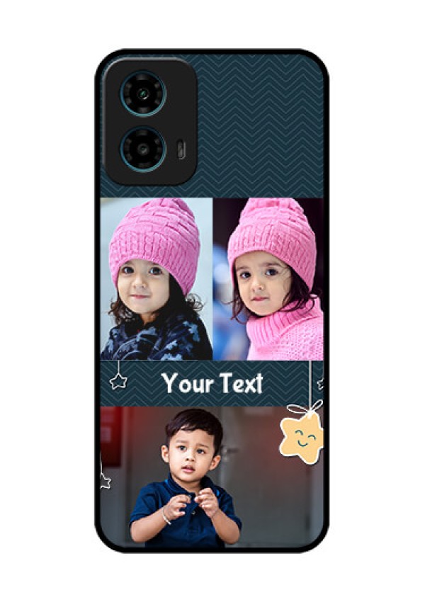 Motorola G34 5G Custom Glass Phone Case - Hanging Stars Design