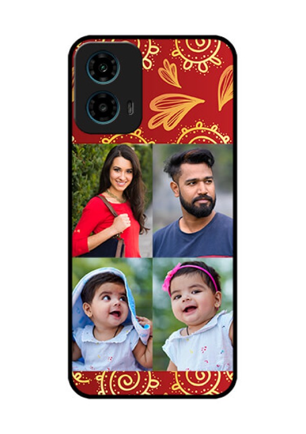 Motorola G34 5G Custom Glass Phone Case - 4 Image Traditional Design