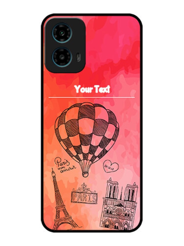 Custom Motorola G34 5G Custom Glass Phone Case - Paris Theme Design