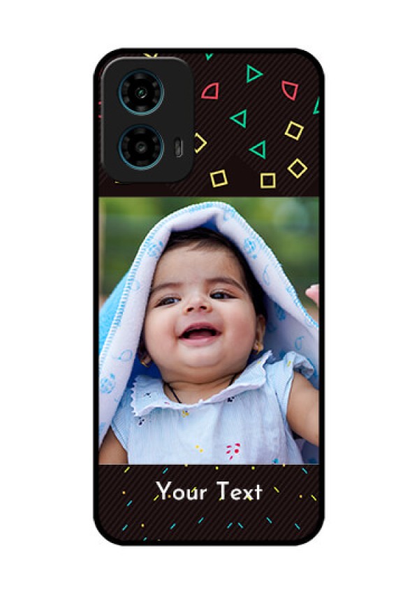Motorola G34 5G Custom Glass Phone Case - With Confetti Birthday Design