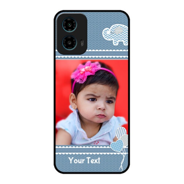Motorola G34 5G Custom Glass Phone Case - With Kids Pattern Design Motorola G34 5G Custom Glass Phone Case - With Kids Pattern Design