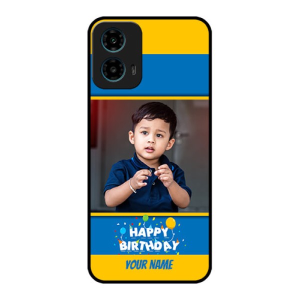 Motorola G34 5G Custom Glass Phone Case - Birthday Wishes Design Motorola G34 5G Custom Glass Phone Case - Birthday Wishes Design