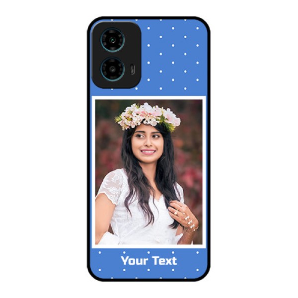 Motorola G34 5G Custom Glass Phone Case - Polka Dots Design