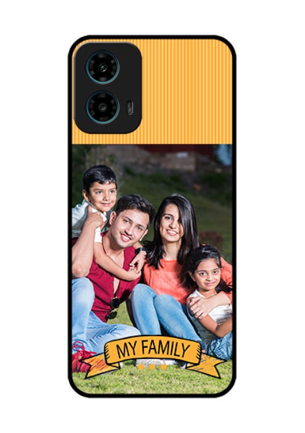Motorola G34 5G Custom Glass Phone Case - My Family Design