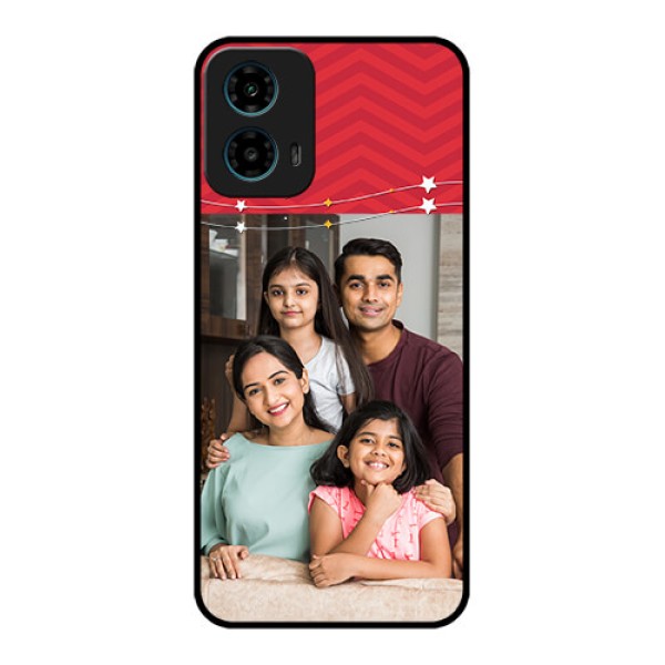Motorola G34 5G Custom Glass Phone Case - Happy Family Design