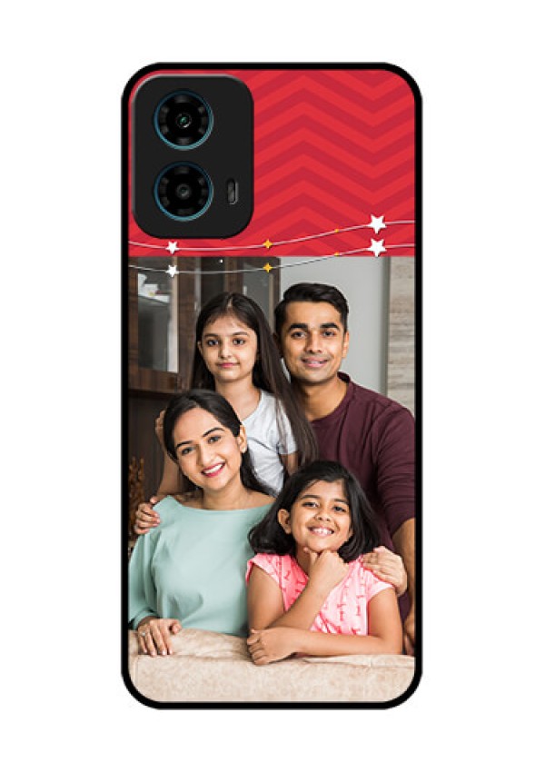Motorola G34 5G Custom Glass Phone Case - Happy Family Design
