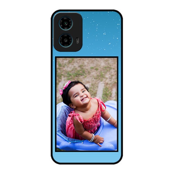 Motorola G34 5G Custom Glass Phone Case - Wave Pattern Colorful Design