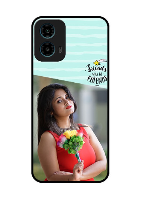 Motorola G34 5G Custom Glass Phone Case - Friends Picture Icon Design