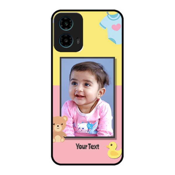 Motorola G34 5G Custom Glass Phone Case - Kids 2 Color Design