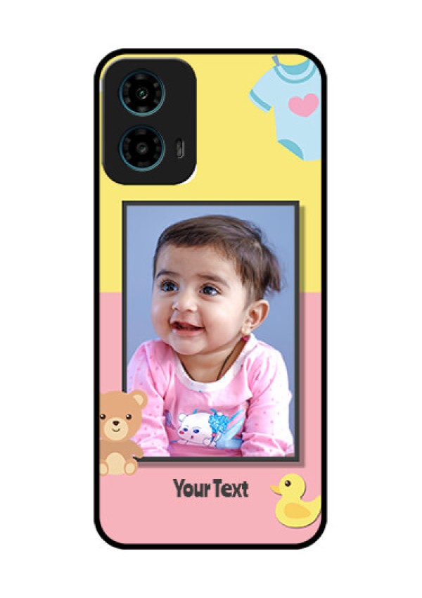 Motorola G34 5G Custom Glass Phone Case - Kids 2 Color Design