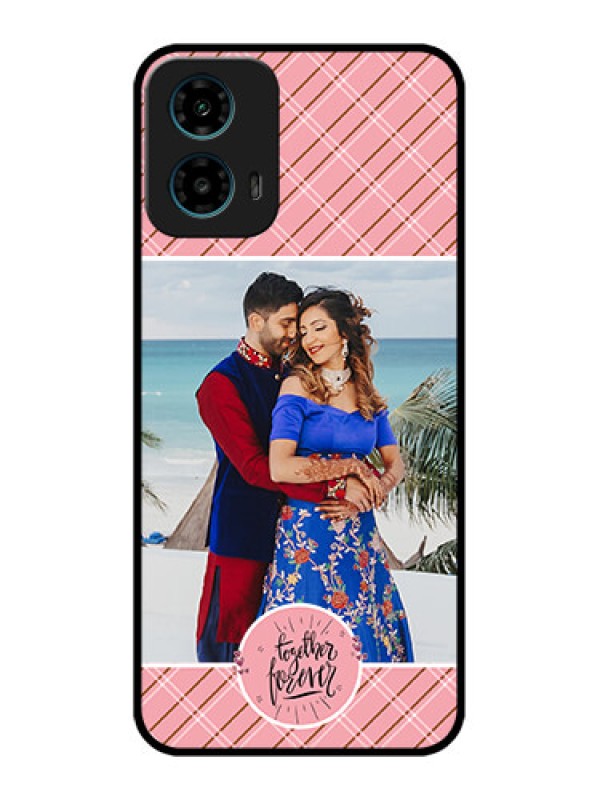 Custom Motorola G34 5G Custom Glass Phone Case - Together Forever Design