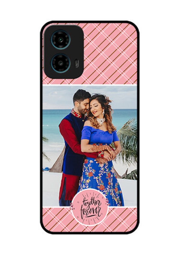 Motorola G34 5G Custom Glass Phone Case - Together Forever Design
