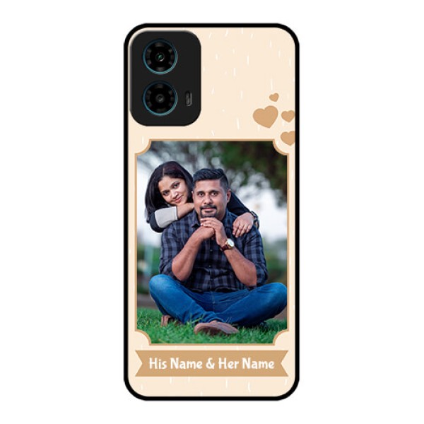 Motorola G34 5G Custom Glass Phone Case - With Confetti Love Design