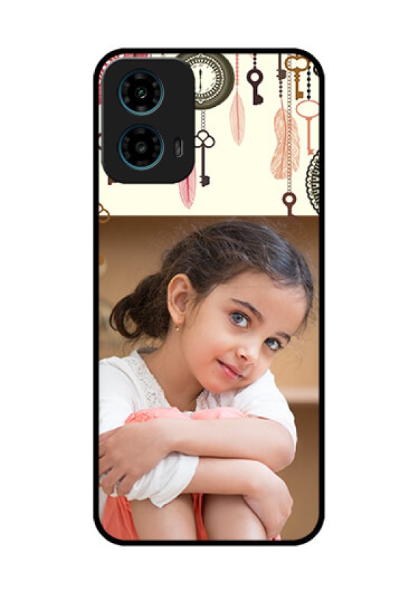 Motorola G34 5G Custom Glass Phone Case - Boho Style Design