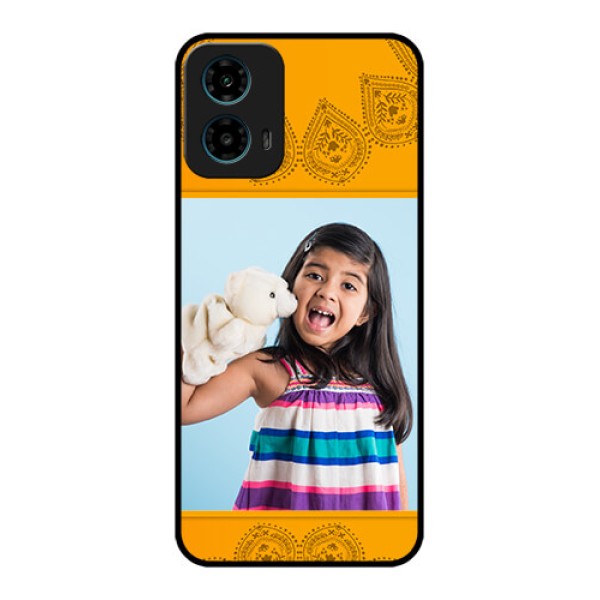 Motorola G34 5G Custom Glass Phone Case - Photo Wedding Design