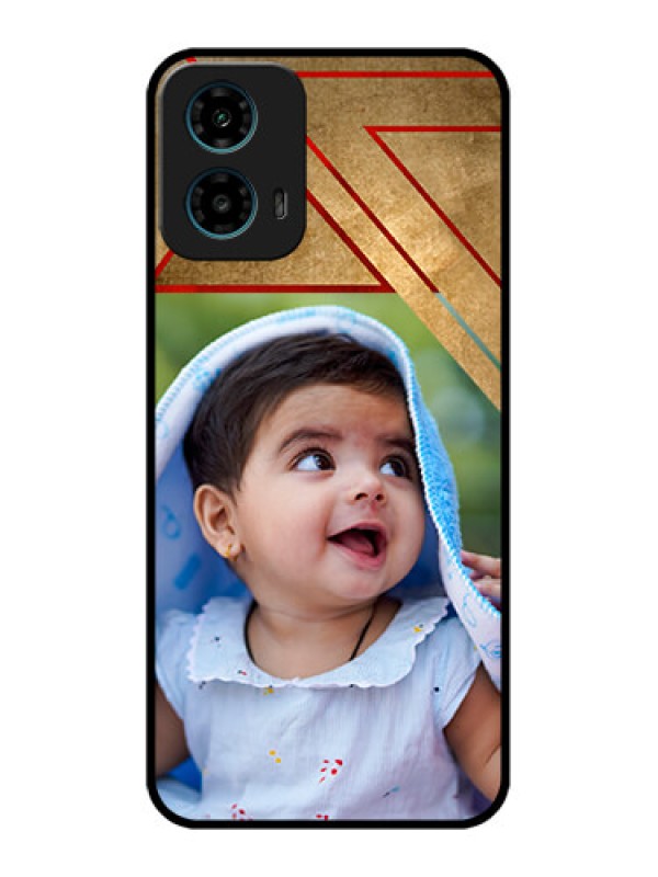 Custom Motorola G34 5G Custom Glass Phone Case - Gradient Abstract Texture Design