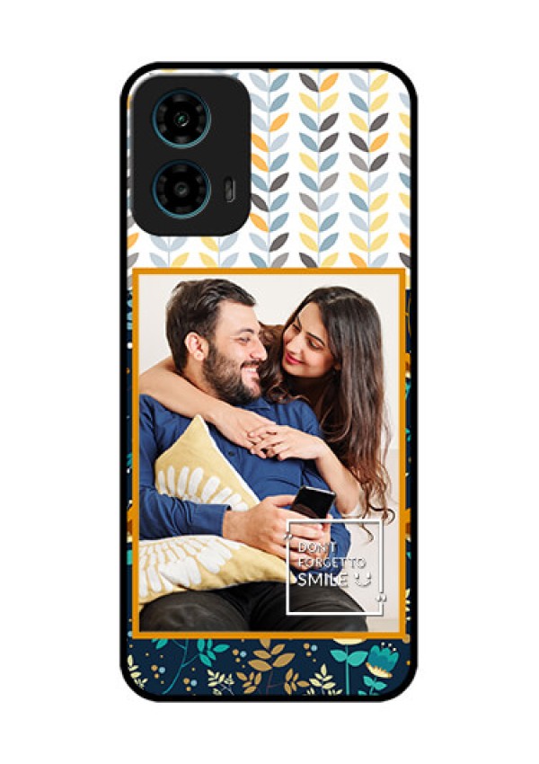 Motorola G34 5G Custom Glass Phone Case - Pattern Design
