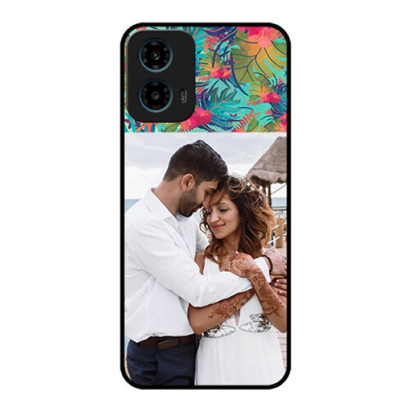 Motorola G34 5G Custom Glass Phone Case - Watercolor Floral Design Motorola G34 5G Custom Glass Phone Case - Watercolor Floral Design