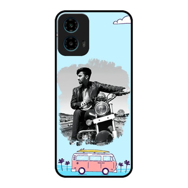 Motorola G34 5G Custom Glass Phone Case - Travel & Adventure Design