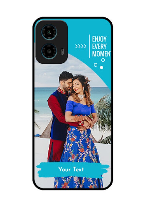 Motorola G34 5G Custom Glass Phone Case - Happy Moment Design
