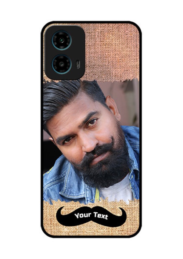 Motorola G34 5G Custom Glass Phone Case - With Texture Design