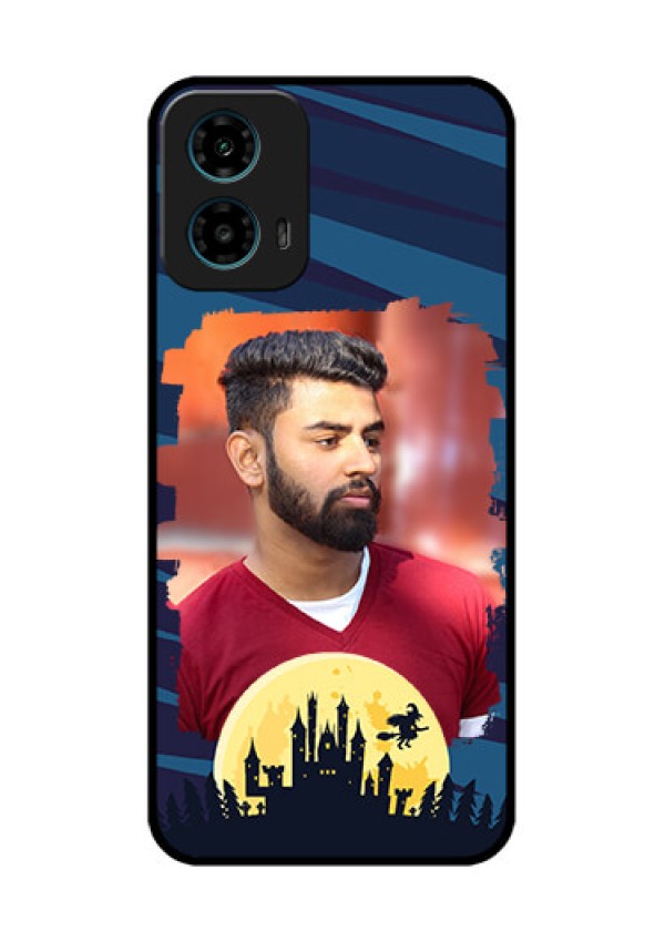 Motorola G34 5G Custom Glass Phone Case - Halloween Witch Design