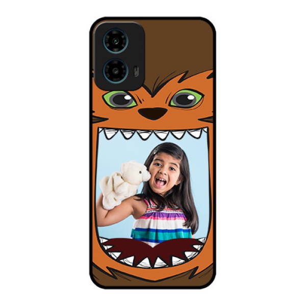 Motorola G34 5G Custom Glass Phone Case - Owl Monster Back Case Design Motorola G34 5G Custom Glass Phone Case - Owl Monster Back Case Design