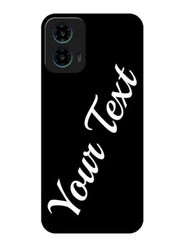 Custom Motorola G34 5G Custom Glass Phone Case - With Your Name Design