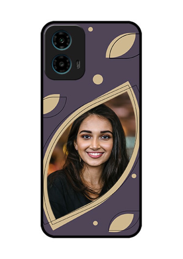 Motorola G34 5G Custom Glass Phone Case - Falling Leaf Design