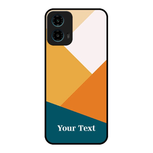 Motorola G34 5G Custom Glass Phone Case - Stacked Multi - Colour Design Motorola G34 5G Custom Glass Phone Case - Stacked Multi - Colour Design