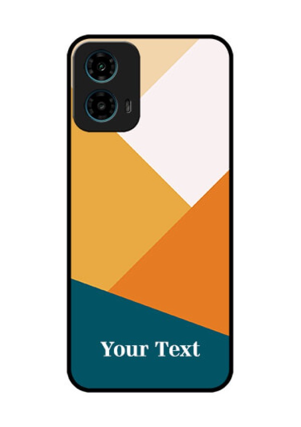 Motorola G34 5G Custom Glass Phone Case - Stacked Multi - Colour Design